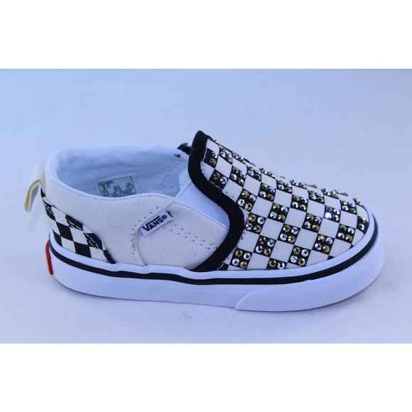 Vans Asher Slip-On Black Sneakers Toddler's Size 6 - Picture 3 of 12